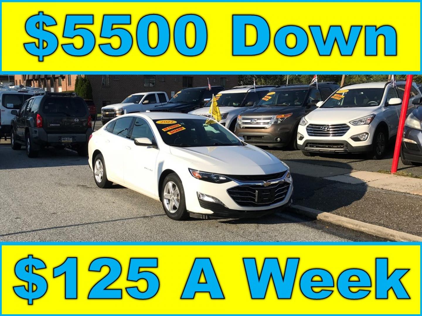 2022 White /Gray Chevrolet Malibu LT (1G1ZD5ST6NF) with an 1.5L L4 DOHC 16V engine, 6A transmission, located at 577 Chester Pike, Prospect Park, PA, 19076, (610) 237-1015, 39.886154, -75.302338 - 2022 Chevrolet Malibu: Only 56k miles, backup camera, new PA inspection, LOOKS and RUNS LIKE NEW! This vehicle comes inspected and has been given a bumper to bumper safety check. It is very clean, reliable, and well maintained. We offer a unique pay plan that is known for being the easiest and fa- Photo#0