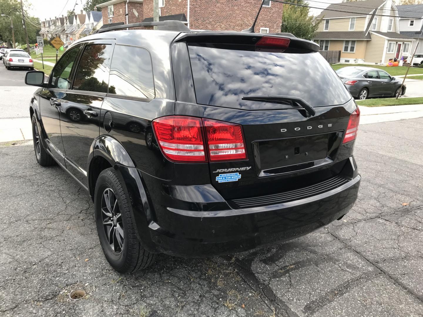 2017 Black /Black Dodge Journey SE (3C4PDCAB5HT) with an 2.4L L4 DOHC 16V engine, 4A transmission, located at 577 Chester Pike, Prospect Park, PA, 19076, (610) 237-1015, 39.886154, -75.302338 - 2017 Dodge Journey SE: Only 105k miles, 3rd row seating, new PA inspection, SUPER CLEAN, runs LIKE NEW! This vehicle comes inspected and has been given a bumper to bumper safety check. It is very clean, reliable, and well maintained. We offer a unique pay plan that is known for being the easiest- Photo#4