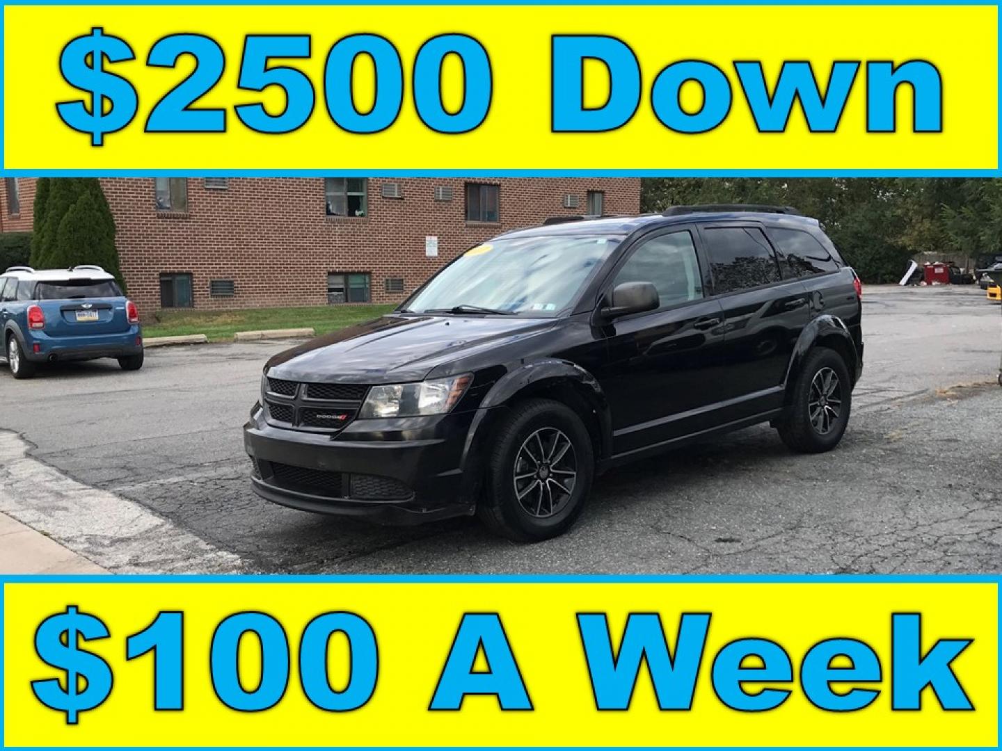 2017 Black /Black Dodge Journey SE (3C4PDCAB5HT) with an 2.4L L4 DOHC 16V engine, 4A transmission, located at 577 Chester Pike, Prospect Park, PA, 19076, (610) 237-1015, 39.886154, -75.302338 - 2017 Dodge Journey SE: Only 105k miles, 3rd row seating, new PA inspection, SUPER CLEAN, runs LIKE NEW! This vehicle comes inspected and has been given a bumper to bumper safety check. It is very clean, reliable, and well maintained. We offer a unique pay plan that is known for being the easiest- Photo#0