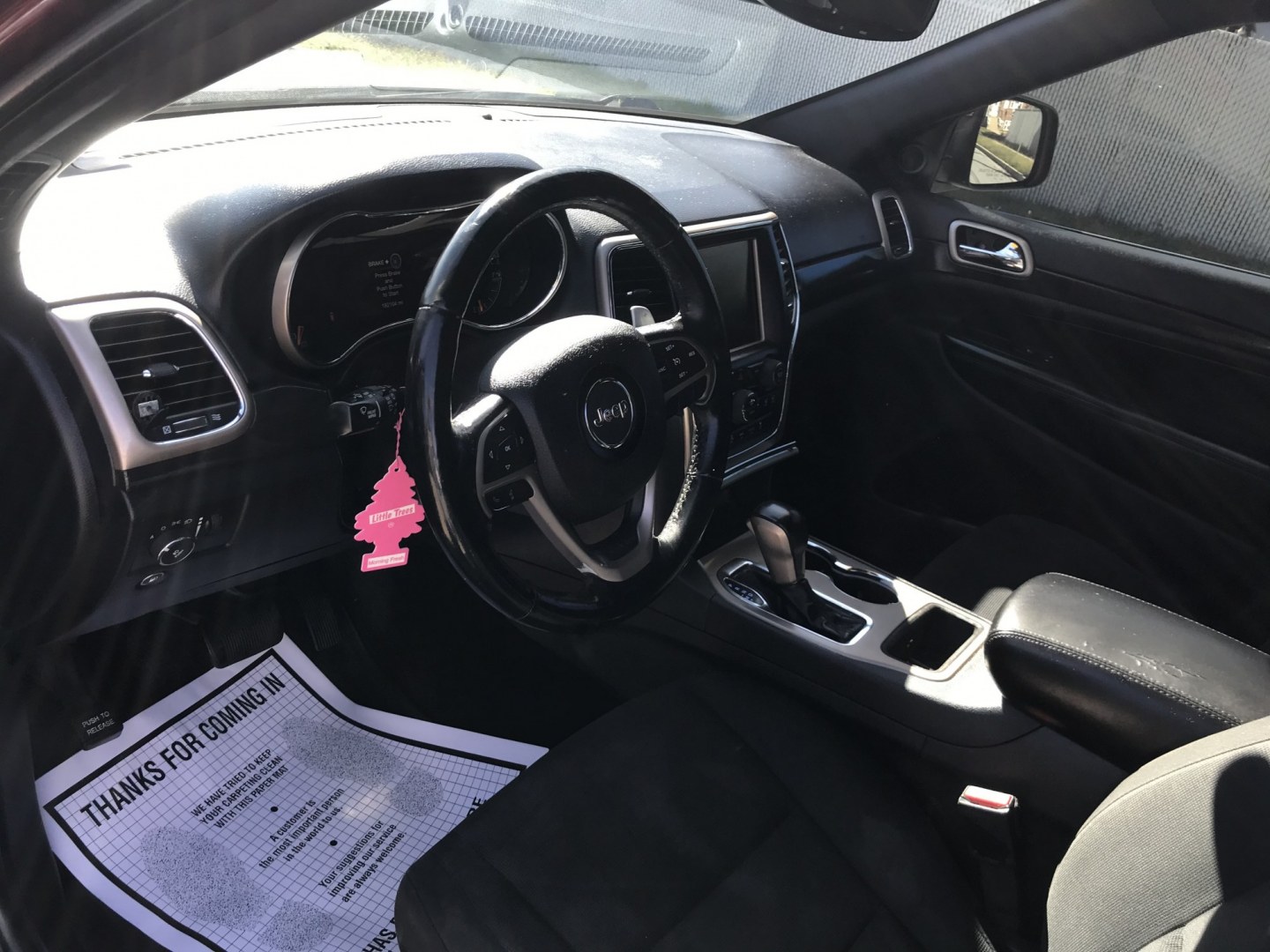 2017 Maroon /Gray Jeep Grand Cherokee Laredo 4WD (1C4RJFAG7HC) with an 3.6L V6 DOHC 24V engine, 8A transmission, located at 577 Chester Pike, Prospect Park, PA, 19076, (610) 237-1015, 39.886154, -75.302338- Photo#8