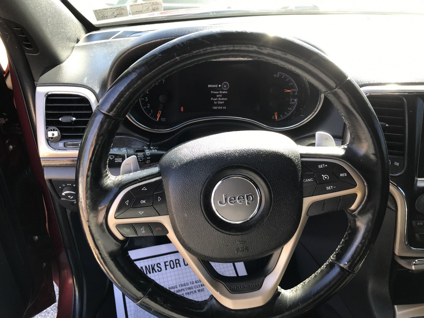 2017 Maroon /Gray Jeep Grand Cherokee Laredo 4WD (1C4RJFAG7HC) with an 3.6L V6 DOHC 24V engine, 8A transmission, located at 577 Chester Pike, Prospect Park, PA, 19076, (610) 237-1015, 39.886154, -75.302338- Photo#9