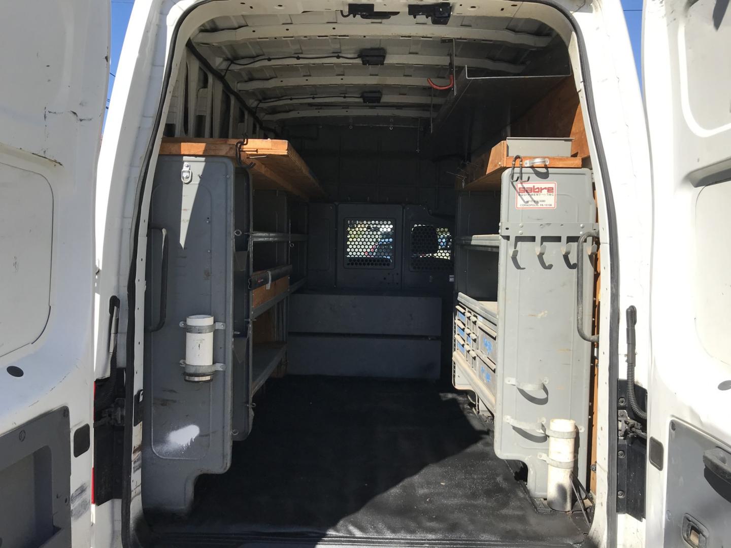 2018 White /Gray Nissan NV Cargo 2500 HD S V6 High Roof (1N6BF0LY1JN) with an 4.0L V6 engine, 5A transmission, located at 577 Chester Pike, Prospect Park, PA, 19076, (610) 237-1015, 39.886154, -75.302338- Photo#17