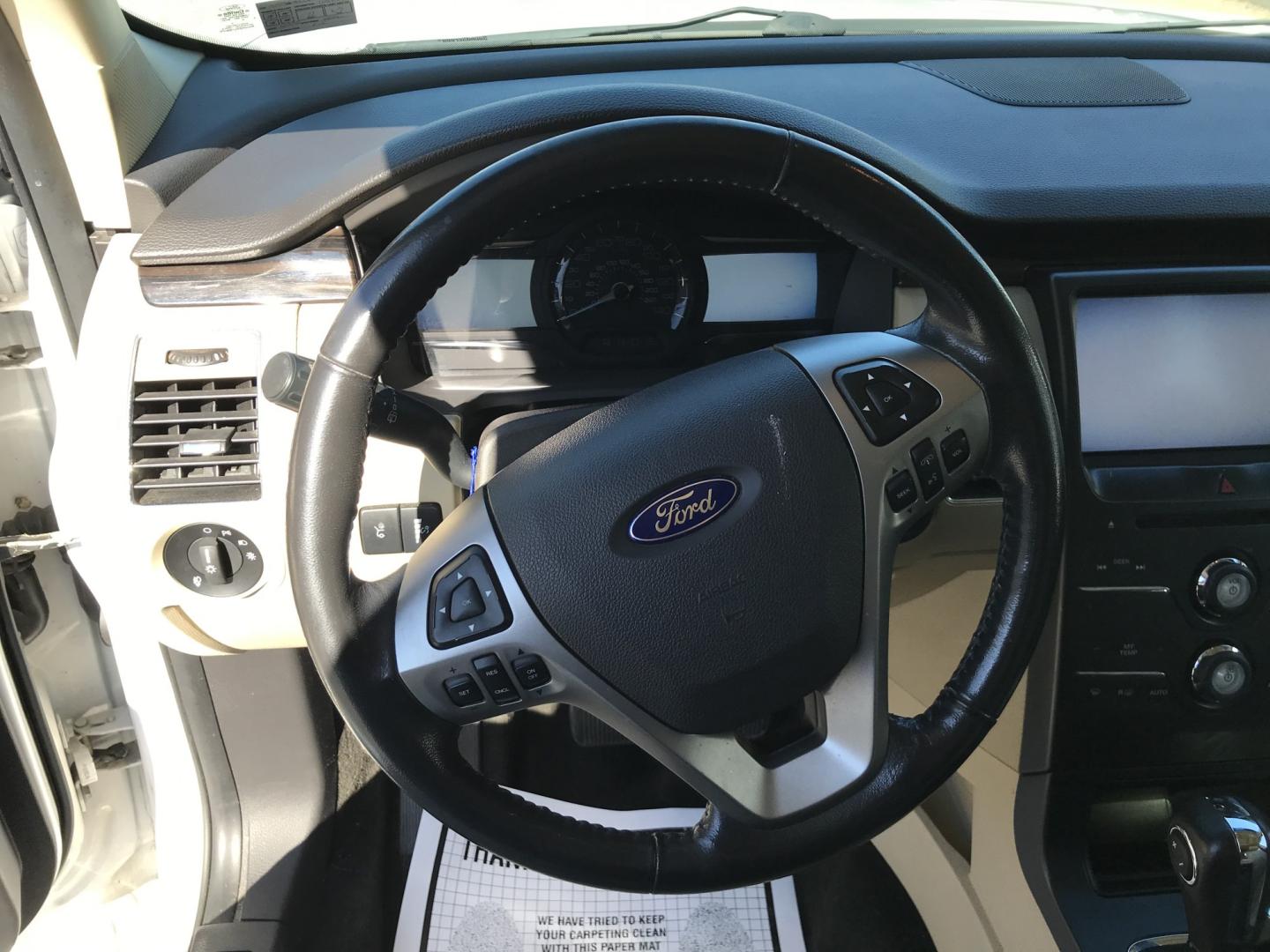 2013 White /Beige Ford Flex SEL FWD (2FMGK5C88DB) with an 3.5L V6 DOHC 24V engine, 6-Speed Automatic Overdrive transmission, located at 577 Chester Pike, Prospect Park, PA, 19076, (610) 237-1015, 39.886154, -75.302338 - 2013 Ford Flex SEL: Navigation system, 3rd row seating, sunroofs, new PA inspection, SUPER CLEAN, runs LIKE NEW! This vehicle comes inspected and has been given a bumper to bumper safety check. It is very clean, reliable, and well maintained. We offer a unique pay plan that is known for being the- Photo#11