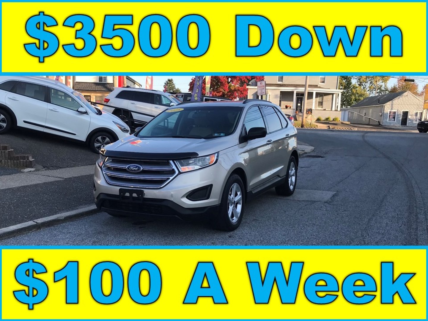 2018 Gold /Beige Ford Edge SE AWD (2FMPK4G96JB) with an 2.0L L4 DOHC 16V engine, 6A transmission, located at 577 Chester Pike, Prospect Park, PA, 19076, (610) 237-1015, 39.886154, -75.302338 - 2018 Ford Edge SE: Only 93k miles, AWD, backup camera, new PA inspection, SUPER CLEAN, runs LIKE NEW! This vehicle comes inspected and has been given a bumper to bumper safety check. It is very clean, reliable, and well maintained. We offer a unique pay plan that is known for being the easiest an- Photo#0